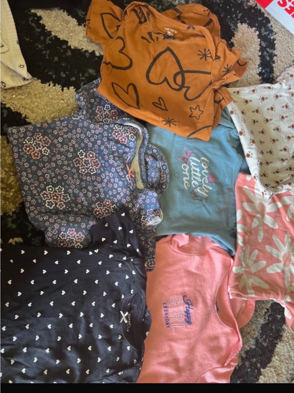 Carter's Girls' Pajama Top Set - Orange, Blue, Pink, Navy, Gray